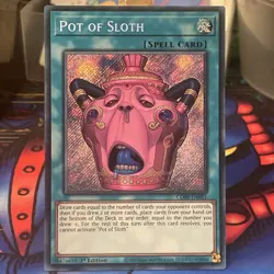 CORI-EN061 Pot of Sloth Secret Rare 1st Ed YuGiOh - Image 1