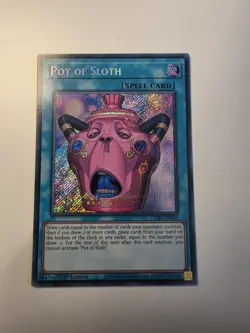 CORI-EN061 Pot of Sloth Secret Rare 1st Ed YuGiOh - Image 1