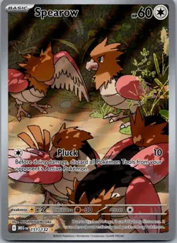 Spearow Holo Illustration Rare ME01: Mega Evolution 151/132 LP - Image 1