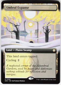 Umbral Expanse Extended Art 108 Secrets of Strixhaven Magic the Gathering - Image 1