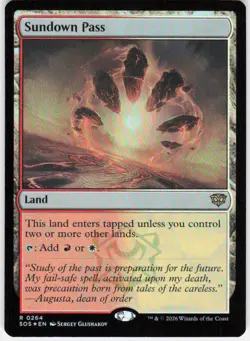 Sundown Pass Foil 264 Secrets of Strixhaven Magic the Gathering - Image 1