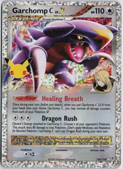 Garchomp C LV.X Classic Collection Celebrations: Classic Collection 145/147 NM - Image 1
