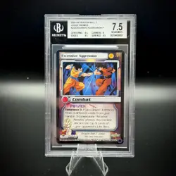 2001-03 Score Dragon Ball Z Excessive Aggression J3 Judge Promo BGS 7.5 Foil - Image 1