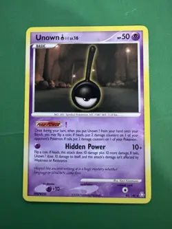 Pokemon TCG Unown 42/146 Legends Awakened NM Pokemon Card - Image 1