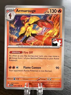 Armarouge 041/198 Play! Pokemon Prize Pack Series Cards Stamped Non Holo LP-NM - Image 1