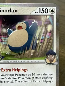 Hop's Snorlax - 184 (Prerelease) [Staff] 184 Sv: Scarlet & Violet Promo Cards NM - Image 3