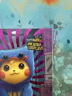 Pokemon Poppy Pikachu Cosplay E19 Purple Full Art Card - Image 2
