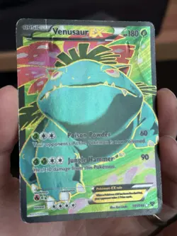 Venusaur EX Full Art 141/146 XY Base Set Ultra Rare Pokemon Card HP DMG - Image 3