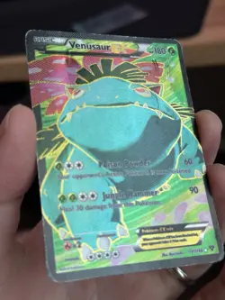 Venusaur EX Full Art 141/146 XY Base Set Ultra Rare Pokemon Card HP DMG - Image 4
