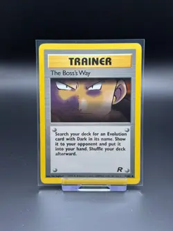 The Boss's Way 73/82 Team Rocket LP Pokemon Card TCG Vintage WOTC - Image 1