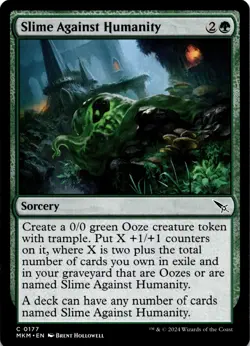 MTG Slime Against Humanity NON FOIL NM C 177 Murders at Karlov Manor - Image 1