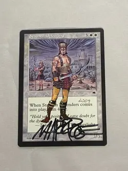 MTG Staunch Defenders Tempest Artist Proof Altered and Signature Signed Poole - Image 1