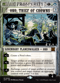 Oko, Thief of Crowns Showcase NM Outlaws of Thunder Junction MTG - Image 1