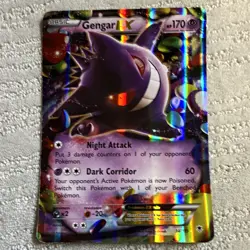 Gengar EX 34/119 Jumbo Oversized Holo Pokemon TCG Card English 2014 HP 170 - Image 1