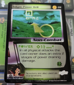 Saiyan Power Drill Dragonball Z Trading Card Game Holo - Image 1