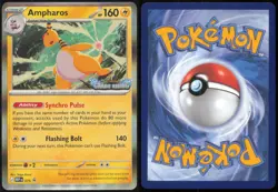 AMPHAROS 075 HOLO PROMO ME: MEGA EVOLUTION PROMO POKEMON NEAR MINT - Image 3