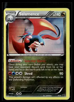Salamence 8/20 Dragon Vault Rare Holo Pokemon - Image 1