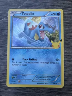 Totodile Reverse Holo 18/25 Pokemon 25th Anniversary Holo Rare - Image 1