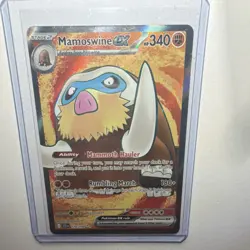 Pokemon Mamoswine ex 174/159 Sv09: Journey Together Ultra Rare Full Art Holo - Image 1