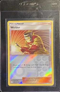 Welder Reverse Holo Trainer 189/214 Pokemon TCG Sun & Moon Unbroken Bonds NM - Image 3