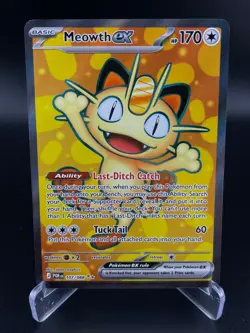 Meowth ex 107/088 Ultra Rare Perfect Order Pokemon Holo NM - Image 1