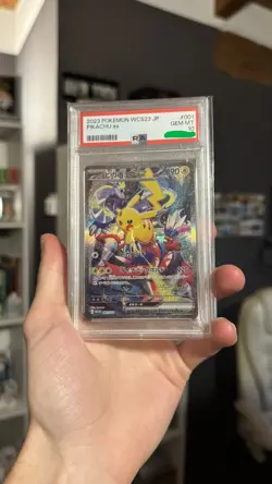 Pikachu Ex PSA 10 001/030 Promo WCS23 World 2023 Yokohama Card Pokemon Japanese - Image 1