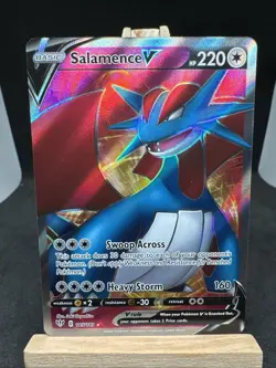Salamance V 185/189 Darkness Ablaze Full Art Ultra Rare Pokemon TCG - Image 1