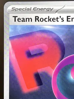 Team Rocket's Energy 182/182 Play Pokemon Prize Pack Series 8 Stamped Nonholo NM - Image 2