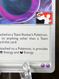 Team Rocket's Energy 182/182 Play Pokemon Prize Pack Series 8 Stamped Nonholo NM - Image 5