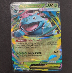Pokemon Mega Venusaur ex 003/132 Me01: Mega Evolution Full Art Holo 380 HP - Image 1