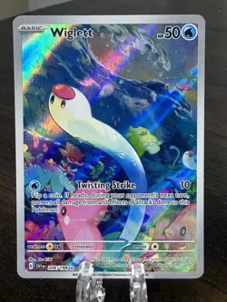 Wiglett 206/198 Pokemon TCG Scarlet & Violet Base Set Illustration Rare NM - Image 1
