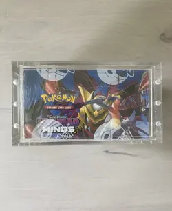 Pokemon Unified Minds Booster Box Factory Sealed & New Acrylic Case Sun And Moon - Image 3