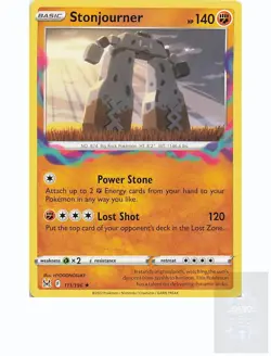 STONJOURNER 111/196 Rare LOST ORIGIN Pokemon Near Mint - Image 1