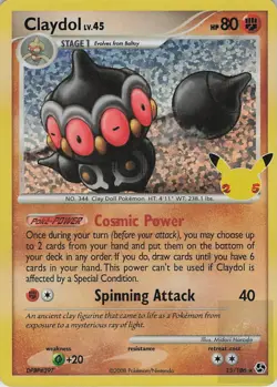 CLAYDOL 15/106 holo CELEBRATIONS: CLASSIC COLLECTION Pokemon Holo NM - Image 1