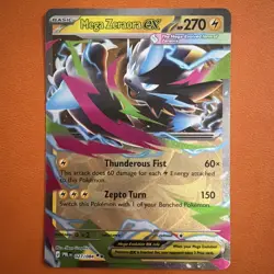 Mega Zeraora ex 027/084 Double Rare Pitch Black Pokemon TCG Near Mint - Image 1