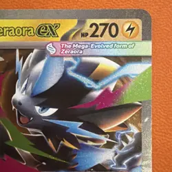 Mega Zeraora ex 027/084 Double Rare Pitch Black Pokemon TCG Near Mint - Image 3
