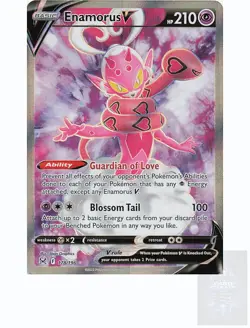 ENAMORUS V 178/196 Ultra Rare LOST ORIGIN Pokemon Holo Near Mint - Image 1