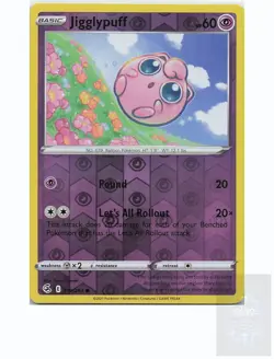 JIGGLYPUFF 110/264 Common FUSION STRIKE Pokemon Reverse Holo Near Mint - Image 1