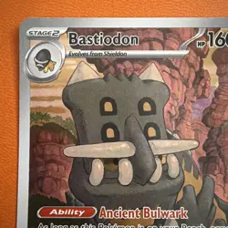 Bastiodon 093/084 IR Pitch Black ILLUSTRATION RARE Pokemon English Me05 HOLO EN - Image 2