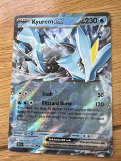 Pokemon Kyurem EX Double Rare Holo Card 028/086 S&V Black Bolt - Image 1