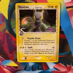 Mewtwo 24/110 Rare Holon Phantoms Pokemon Reverse Holo Damaged - Image 1
