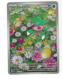 Pokemon TCG: Fomantis (Illustration Rare) - 85/84 - ME: Pitch Black - NM - Image 1