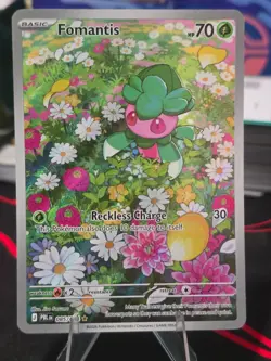 Pokemon TCG: Fomantis (Illustration Rare) - 85/84 - ME: Pitch Black - NM - Image 3