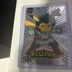 My Hero Academia (Pikachu) #E38 Silver Holo Box Hit Pikachu Cosplay NM - Image 1