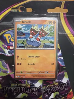 Pokemon Mega Evolution Pitch Black Binacle 3 Pack Blister Sealed In Hand Promo - Image 2