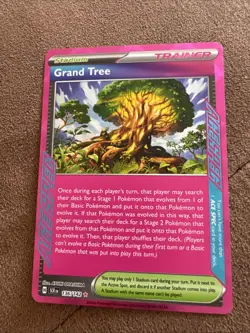 Pokemon Grand Tree Card 136/142 Stellar Crown Ace Spec Rare Near Mint Condition - Image 1