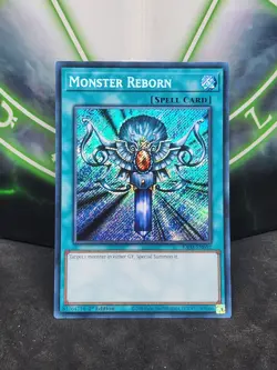 Yugioh Monster Reborn RA03-EN052 Secret Rare 1st Edition NM - Image 1