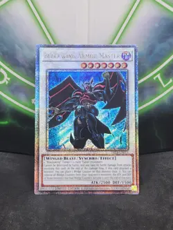 Yugioh Blackwing Armor Master TN23-EN015 Quarter Century Secret Rare 1st Ed NM - Image 1