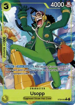 Usopp (Full Art) ST29-002 One Piece Starter Deck 29: Egghead Common NM - Image 1