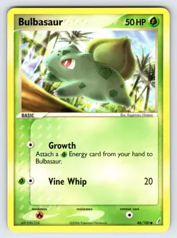 Bulbasaur 46/100 2006 EX Crystal Guardians Pokemon Card TCG Common Nintendo VLP - Image 1